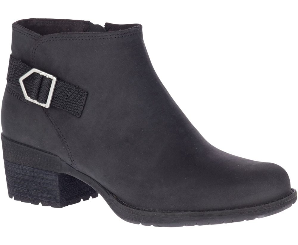 Merrell Boots Black - Shiloh II Bluff - Womens 94EZWOSLT